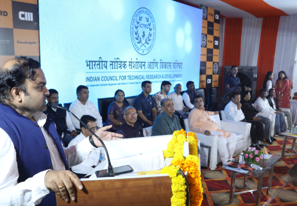 Dr. Ketan Mohitkar addressing the attendees at ICTRD inauguration