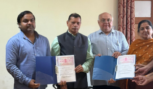 Dr. Ketan Mohitkar, Secretary of ICTRD, and senior officials from BRAUSS, during the MoU signing ceremony