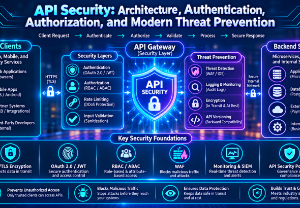 API Security: Architecture, Authentication, Authorization, and Modern Threat Prevention
