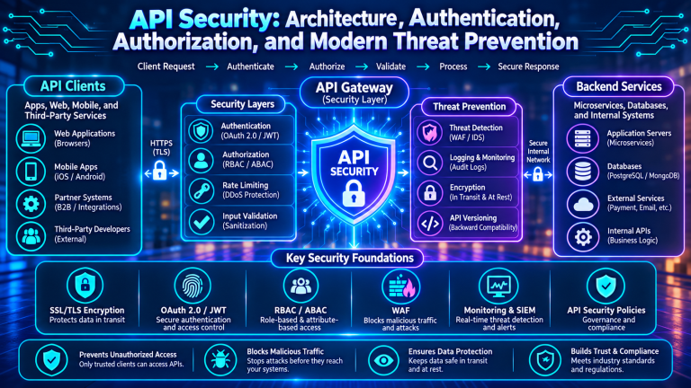 API Security: Architecture, Authentication, Authorization, and Modern Threat Prevention
