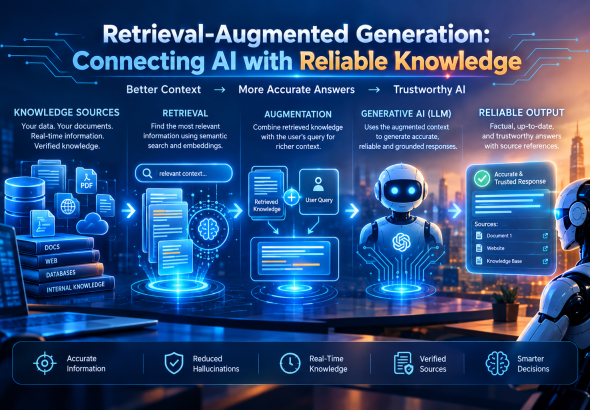 Retrieval-Augmented Generation connecting AI with reliable knowledge
