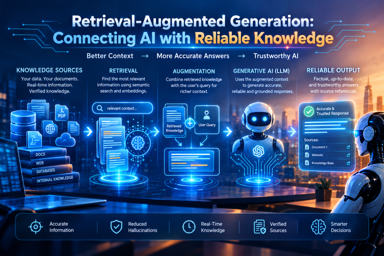 Retrieval-Augmented Generation connecting AI with reliable knowledge